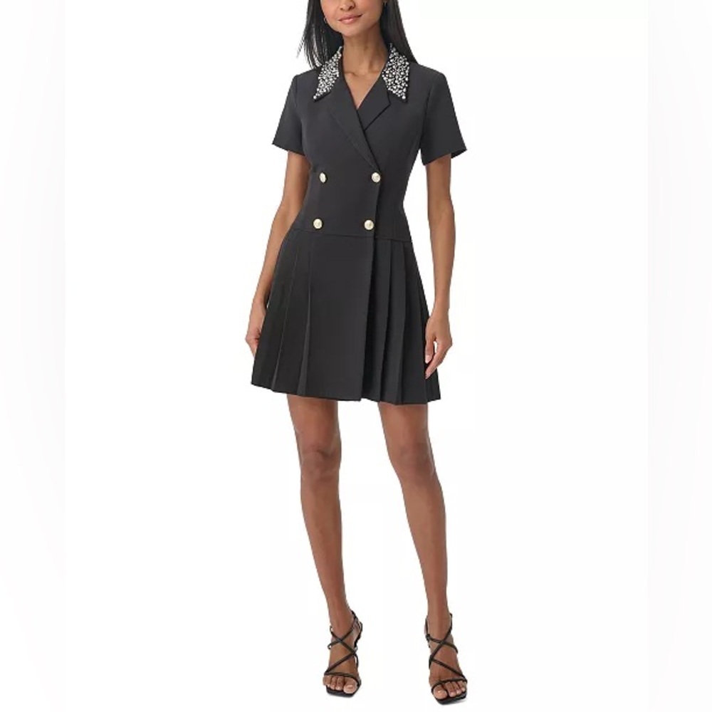 Karl Lagerfeld Black Double-Breasted Dress